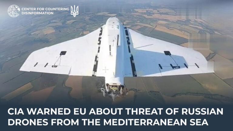CIA warned EU about threat of russian drones from the Mediterranean Sea