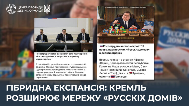 Гібридна експансія: кремль розширює мережу «русскіх домів»