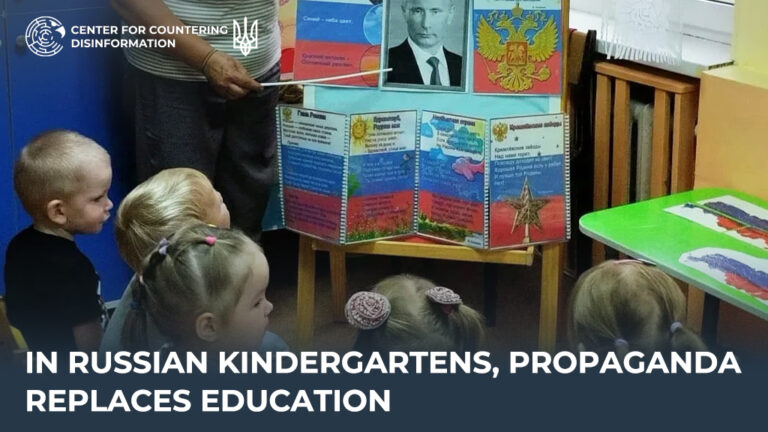 In russian kindergartens, propaganda replaces education
