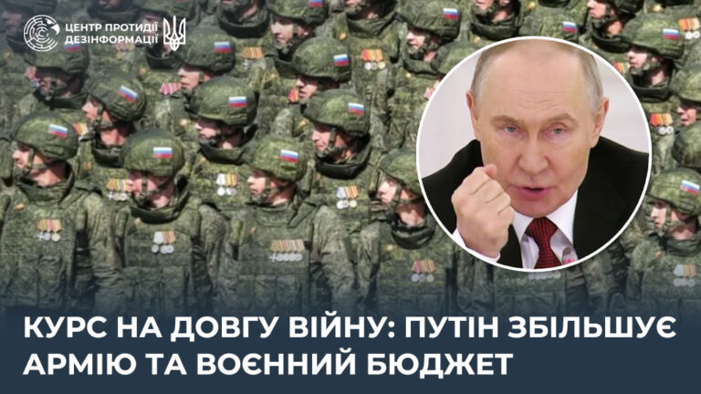 Курс на довгу війну: путін збільшує армію та воєнний бюджет